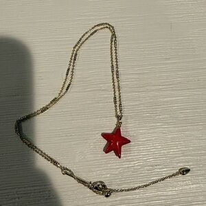Kendra Scott Red Star Pendant Necklace
